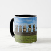 Mit Monogramm Rapa Nui Kaffee-Tasse Tasse (Vorderseite Links)