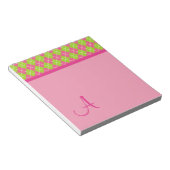 Mit Monogramm Raute Notepad Notizblock (angewinkelt)