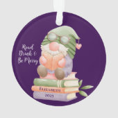 Mit Monogramm Reading Ornament (Rückseite)