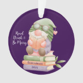 Mit Monogramm Reading Ornament (Vorderseite)