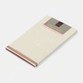 Mit Monogramm Rechnungslegungsunterlagen Post-it Klebezettel (angewinkelt)