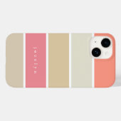 Mit Monogramm Rechtecke für Farbblöcke zeichnen Case-Mate iPhone Hülle (Rückseite (Horizontal))