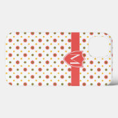 Mit Monogramm Red auf White Polka Dots iPad Mini F Case-Mate iPhone Hülle (Rückseite (Horizontal))