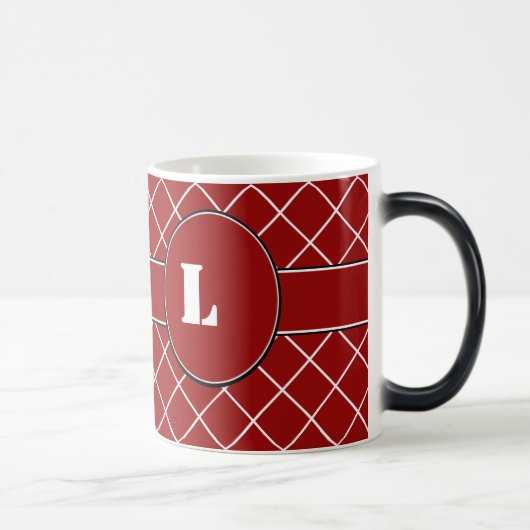 Mit Monogramm Red Diamond Verwandlungstasse (Rechts)