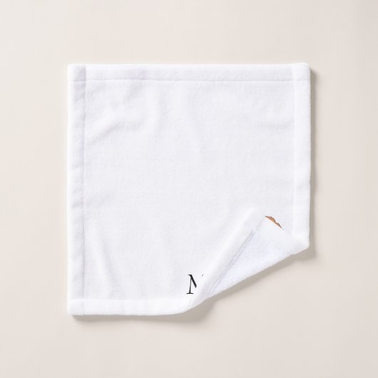 Mit Monogramm Red Goldendoodle Dog Design Badhandtuch Set (Waschlappen)