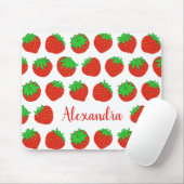 Mit Monogramm Red Strawberry Mousepad (Mit Mouse)