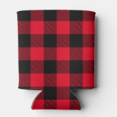 Mit Monogramm Red und Black Lumberjack Buffalo Kar Dosenkühler (Rückseite)