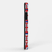 Mit Monogramm Red White & Blue Kariert Patriot Case-Mate iPhone Hülle (Hinten/Rechts)