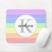 Mit Monogramm Regenbogenfarbenmuster Mousepad (Mit Mouse)