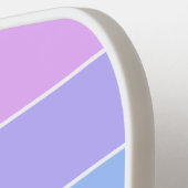 Mit Monogramm Regenbogenfarbenmuster Pickleball Schläger (Linke Seite)