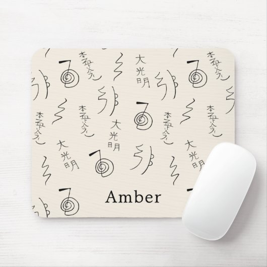 Mit Monogramm Reiki-Symbol-Muster - Reiki-Heilung Mousepad (Mit Mouse)