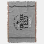 Mit Monogramm Rentier Füttre Grain Sack Decke (Vorderseite Vertikal)