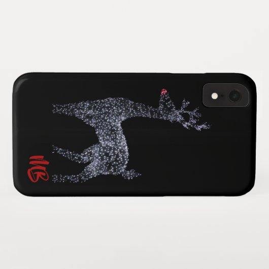 Mit Monogramm Rentierleuchten | Urlaub Case-Mate iPhone Hülle (Rückseite (Horizontal))