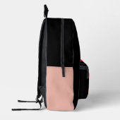 Mit Monogramm Retro Farbige Streifen Personalisier Bedruckter Rucksack (Links)