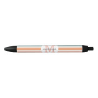 Mit Monogramm Retro Farbige Streifen Personalisier