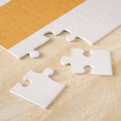 Mit Monogramm Retro Farbige Streifen Personalisier Puzzle (Seite)