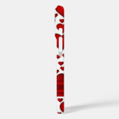 Mit Monogramm romanisches Herzmuster Case-Mate iPhone Hülle (Rückseite / Links)