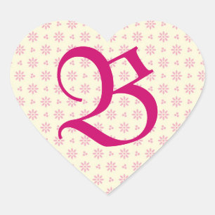 Mit Monogramm-rosa-Augenlidkleber Herz-Aufkleber