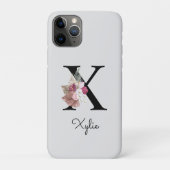 Mit Monogramm rosa Bläschen Initial X Case-Mate iPhone Hülle (Rückseite)