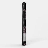 Mit Monogramm rosa Blumenfronten Polka Dot Mandala Case-Mate iPhone Hülle (Hinten/Rechts)