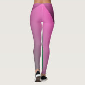 Mit Monogramm-rosa-grüne Gradiententrainings Leggings (Rückseite)