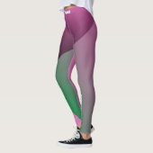 Mit Monogramm-rosa-grüne Gradiententrainings Leggings (Links)