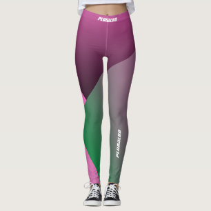 Mit Monogramm-rosa-grüne Gradiententrainings Leggings