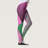 Mit Monogramm-rosa-grüne Gradiententrainings Leggings (Rechts)
