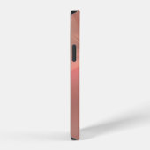 Mit Monogramm rosa Hirsch Apple iPhone 12 Fall Hülle (Rechte Seite)