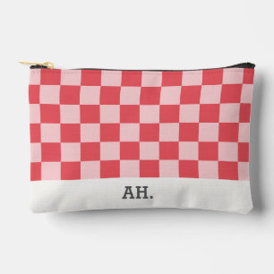 Mit Monogramm rosa Karton Zubehörtasche