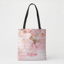 Mit Monogramm Rosa Kirschblüten, gürtelartig paste Tasche