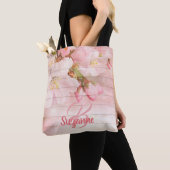 Mit Monogramm Rosa Kirschblüten, gürtelartig paste Tasche (Von Nahem)