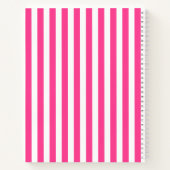 Mit Monogramm-rosa-Kirschen-Notebook Notizblock (Rückseite)