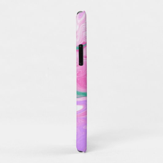 Mit Monogramm, rosa, Lila, Minze Grüne Marmorkunst Case-Mate iPhone Hülle (Hinten/Rechts)