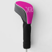 Mit Monogramm rosa oder Farbe auswählen Golf Headcover (angewinkelt)