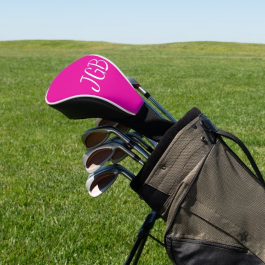 Mit Monogramm rosa oder Farbe auswählen Golf Headcover (In SItu)