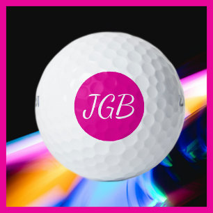 Mit Monogramm rosa oder wählen Sie Ihren Farbhinte Golfball