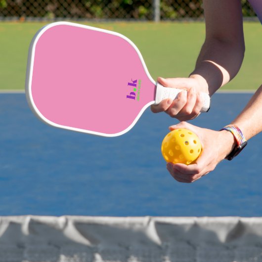 Mit Monogramm rosa Personalisiert Pickleball Schläger (InSitu)