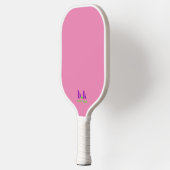 Mit Monogramm rosa Personalisiert Pickleball Schläger (Links)