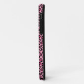 Mit Monogramm-rosa-Schwarz-weiß-Leopardenmuster Case-Mate iPhone Hülle (Hinten/Links)