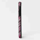 Mit Monogramm rosa Schwarzes Tribal Zickzack Muste Case-Mate iPhone Hülle (Hinten/Links)