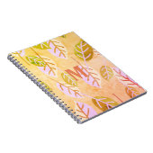 Mit Monogramm Rosa und Abstraktes Farbton Notizblock (Rechte Seite)