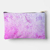 Mit Monogramm rosa und Lila Marbellstift Zubehörtasche (Rückseite)