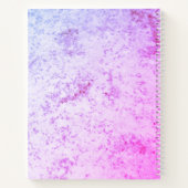 Mit Monogramm rosa und Lila marmoriert Notizblock (Rückseite)