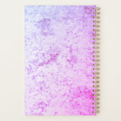 Mit Monogramm rosa und Lila marmoriert Planer (Rückseite)