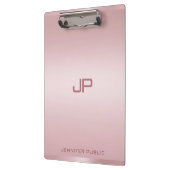 Mit Monogramm Rose Gold Template Personalisiert Kl Klemmbrett (Links)