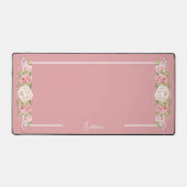Mit Monogramm Rose Schreibtischunterlage (Vorderseite)