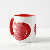 mit Monogramm Rose Tasse (Vorderseite Links)