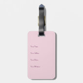 Mit Monogramm Rosen-Orchideen-Gepäck-Umbau Gepäckanhänger (Rückseite vertikal)