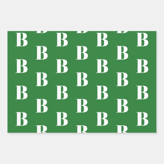 Mit Monogramm rot-schwarzes Muster Geschenkpapier Set (Vorderseite 2)